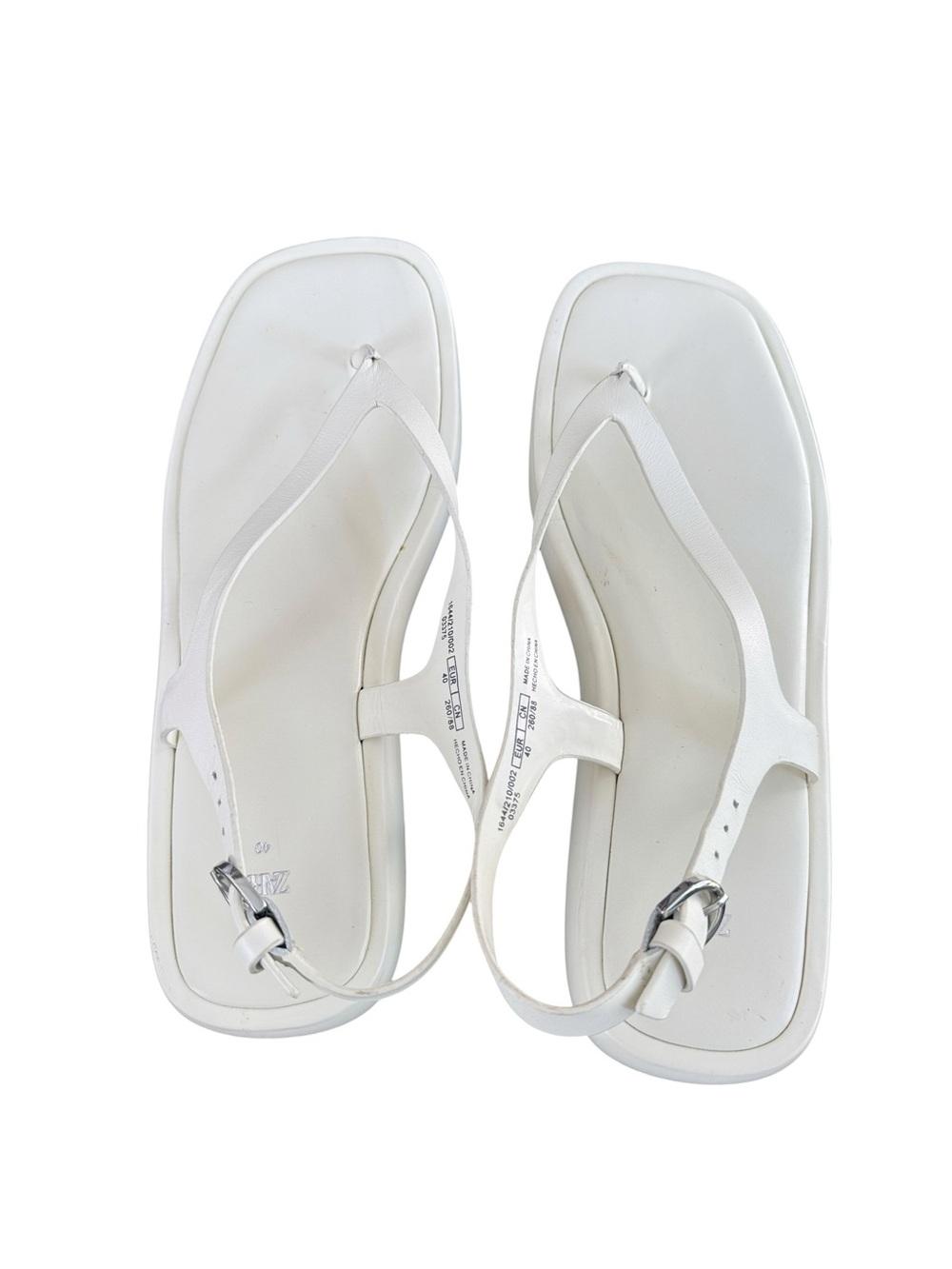 Zara Platform Thong Sandals Size 40 US 9 - Picture 5 of 9